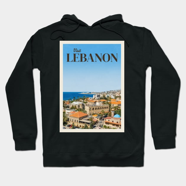 Visit Lebanon Hoodie by Mercury Club